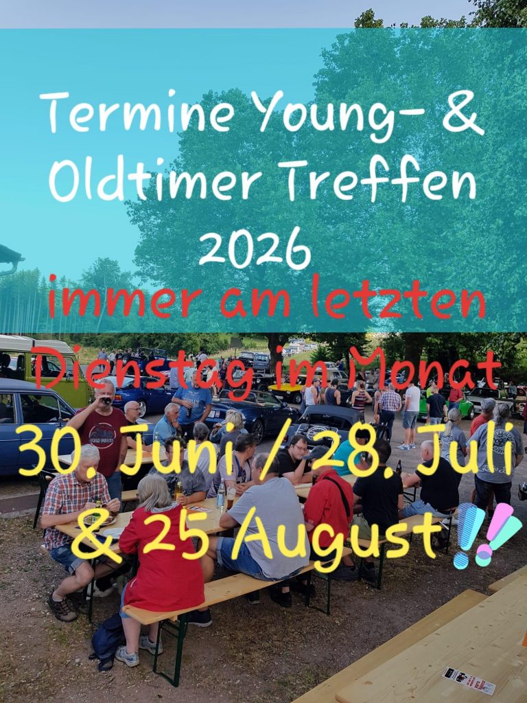 Die Termine für die Oldtimertreffen stehen fest!
